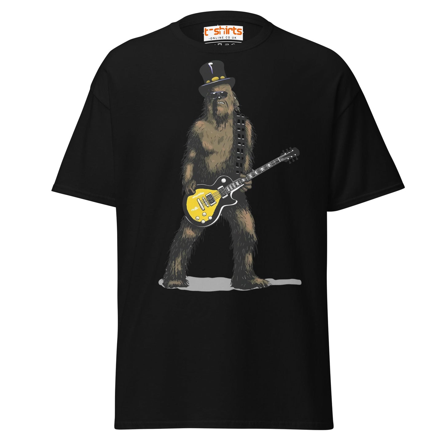 Rock Legend T-Shirt | Funny Guitar Wookiee Parody Tee - Black - T-Shirts Online