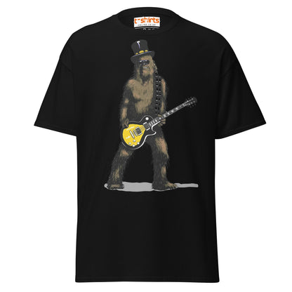 Rock Legend T-Shirt | Funny Guitar Wookiee Parody Tee - Black - T-Shirts Online