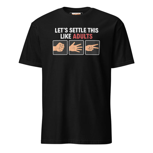 Rock Paper Scissors T-Shirt | Funny Graphic Tee - Black - T-Shirts Online