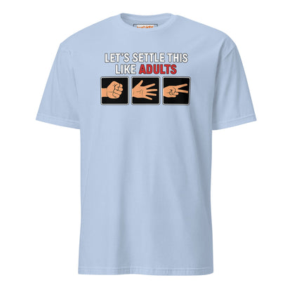 Rock Paper Scissors T-Shirt | Funny Graphic Tee - Light Blue - T-Shirts Online
