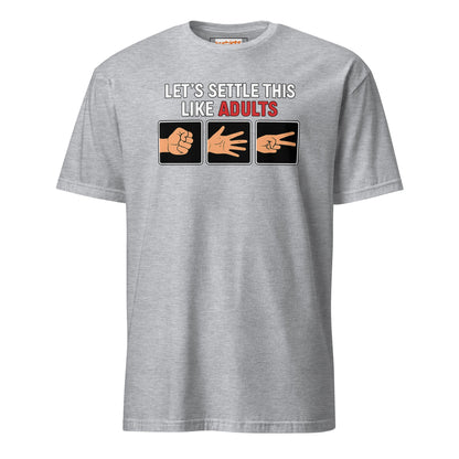 Rock Paper Scissors T-Shirt | Funny Graphic Tee - Sport Grey - T-Shirts Online