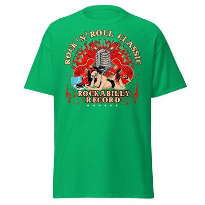 Rockabilly Pin - Up Girl Classic T-Shirt - Irish Green - T-Shirts Online