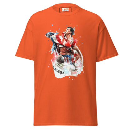 Rocky Inspired T-Shirt | Boxing T-Shirts - Orange - T-Shirts Online