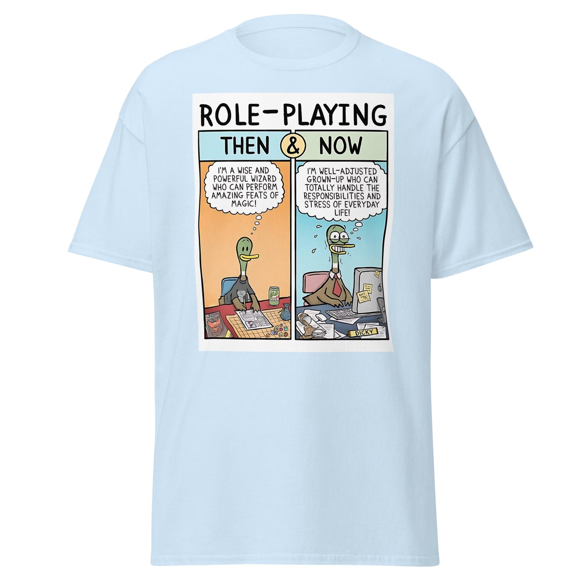 Role Playing Meme | Meme T-Shirt - Light Blue - T-Shirts Online