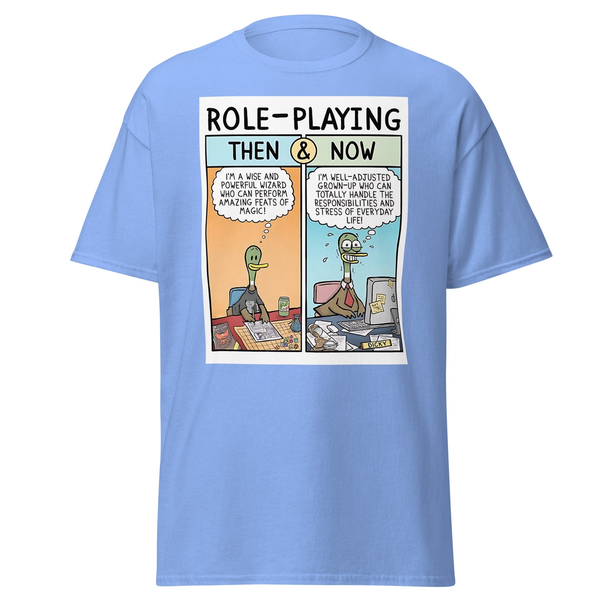 Role Playing Meme | Meme T-Shirt - Carolina Blue - T-Shirts Online