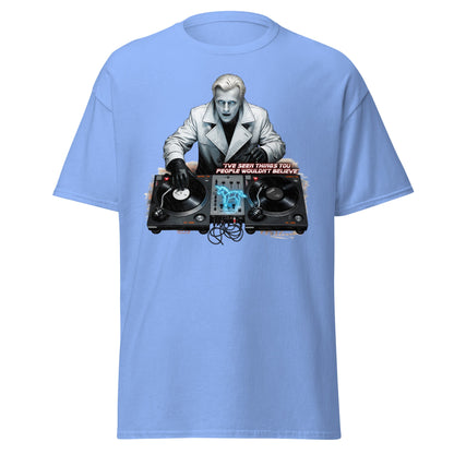 Roy Batty DJ Blade Runner Parody T-Shirt - Tears in Rain Tee - Carolina Blue - T-Shirts Online