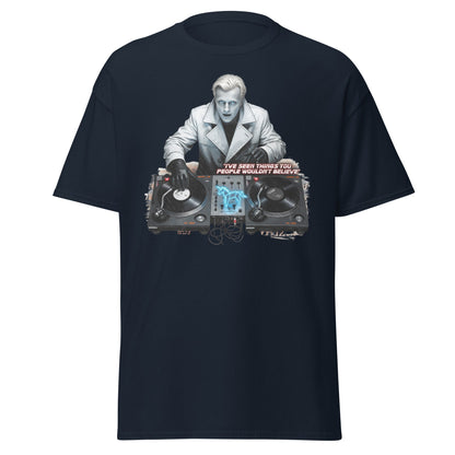 Roy Batty DJ Blade Runner Parody T-Shirt - Tears in Rain Tee - Navy - T-Shirts Online
