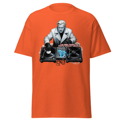 Roy Batty DJ Blade Runner Parody T-Shirt - Tears in Rain Tee - Orange - T-Shirts Online