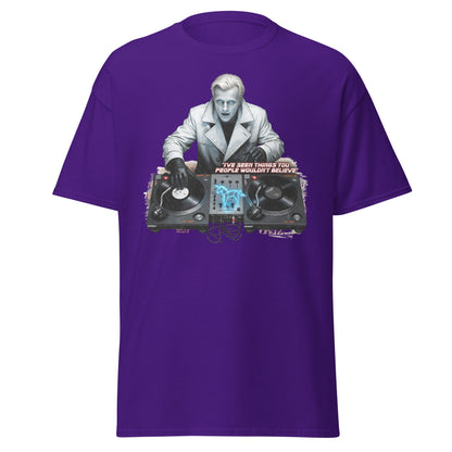 Roy Batty DJ Blade Runner Parody T-Shirt - Tears in Rain Tee - Purple - T-Shirts Online