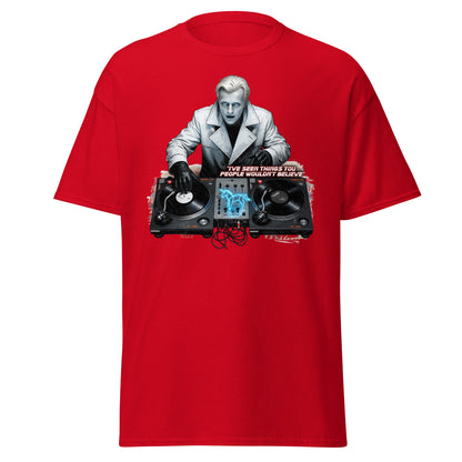 Roy Batty DJ Blade Runner Parody T-Shirt - Tears in Rain Tee - Red - T-Shirts Online