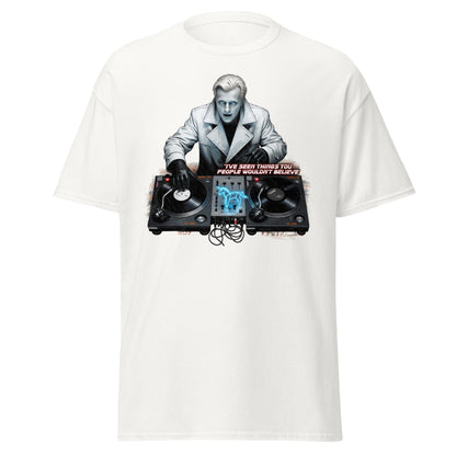 Roy Batty DJ Blade Runner Parody T-Shirt - Tears in Rain Tee - White - T-Shirts Online