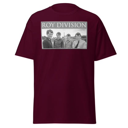 Roy Division T-Shirt - Joy Division Parody Tee - Maroon - T-Shirts Online