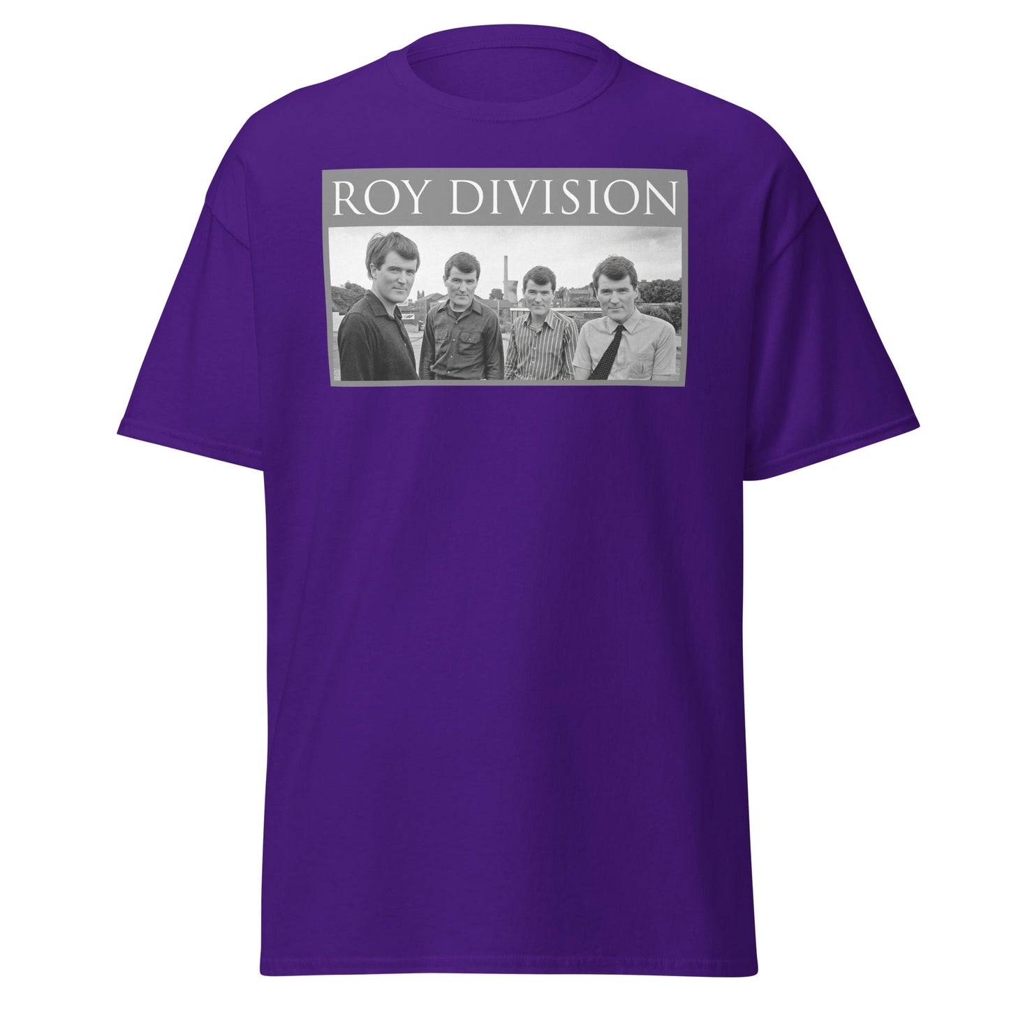 Roy Division T-Shirt - Joy Division Parody Tee - Purple - T-Shirts Online