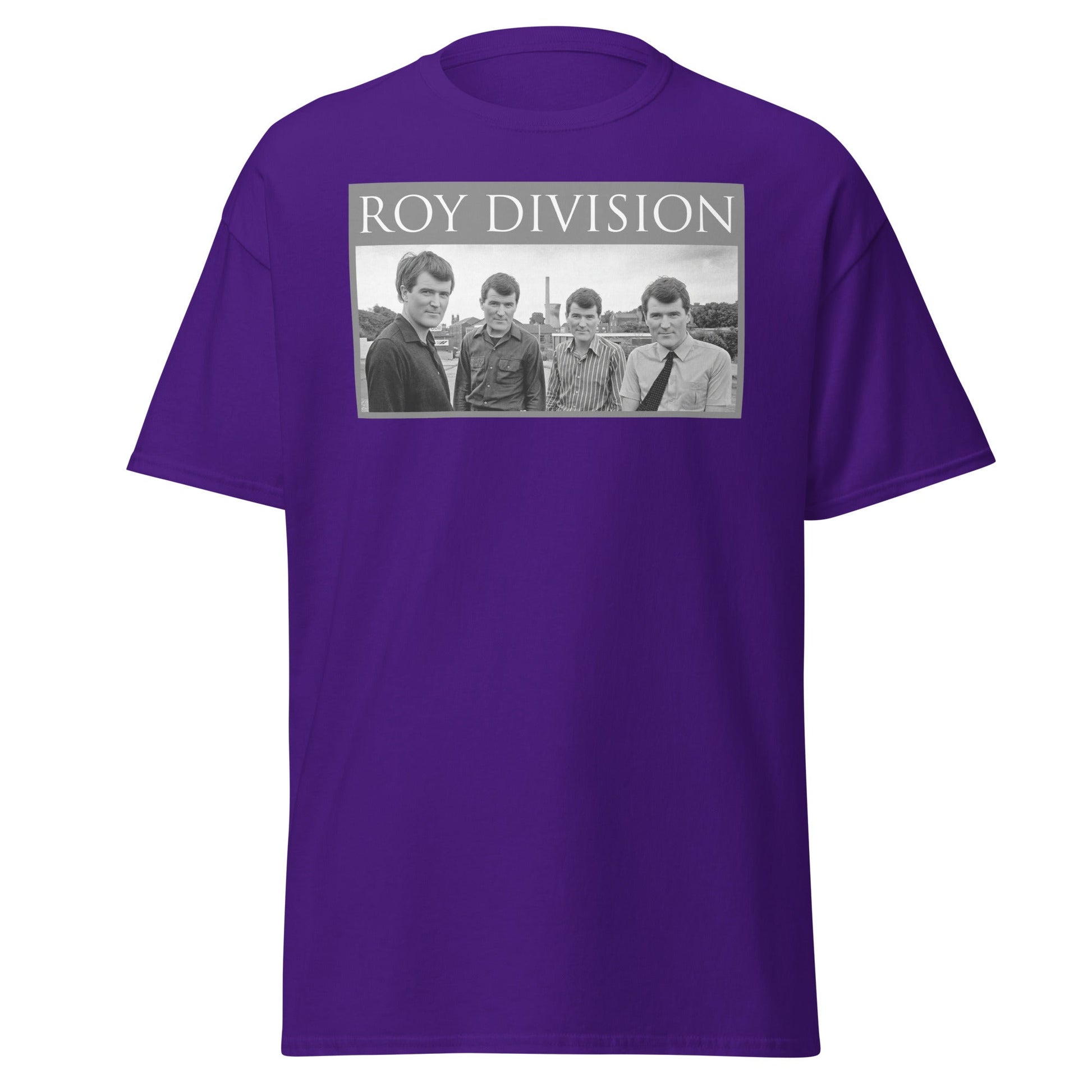 Roy Division T-Shirt - Joy Division Parody Tee - Purple - T-Shirts Online
