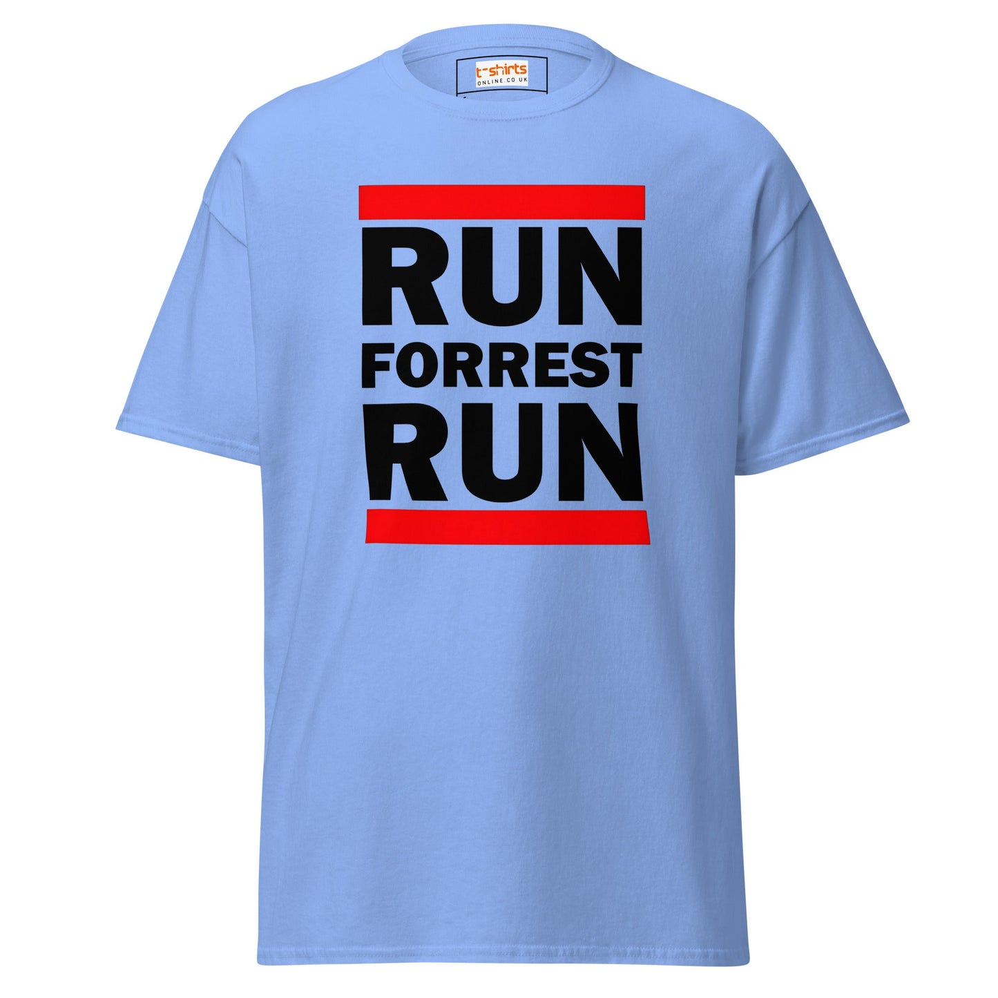 Run Forrest Run T-Shirt | Bold Movie Tee - Carolina Blue - T-Shirts Online