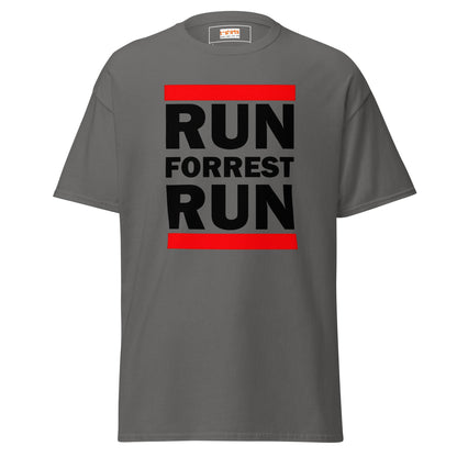 Run Forrest Run T-Shirt | Bold Movie Tee - Charcoal - T-Shirts Online