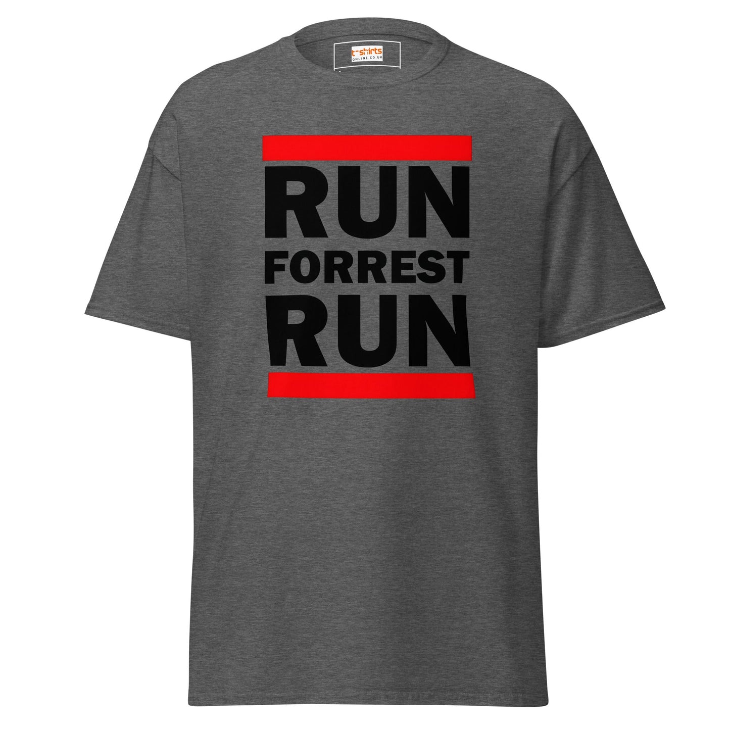 Run Forrest Run T-Shirt | Bold Movie Tee - Dark Heather - T-Shirts Online