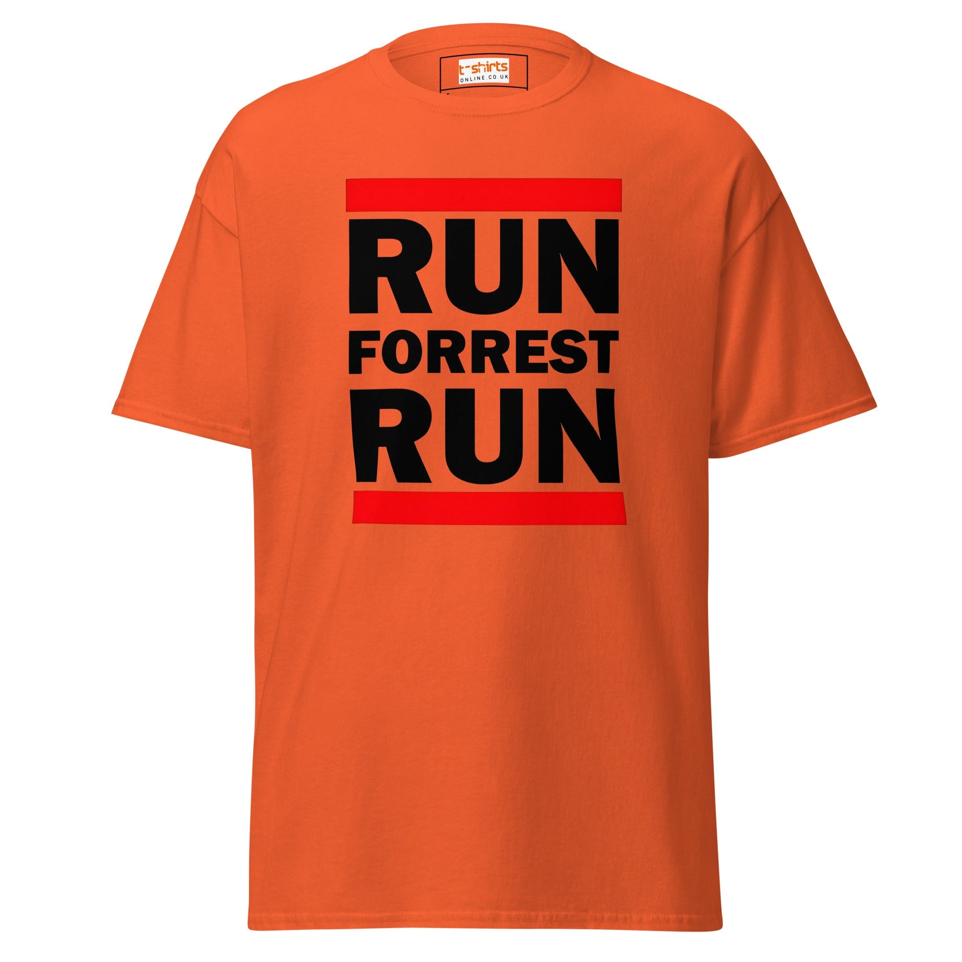 Run Forrest Run T-Shirt | Bold Movie Tee - Orange - T-Shirts Online