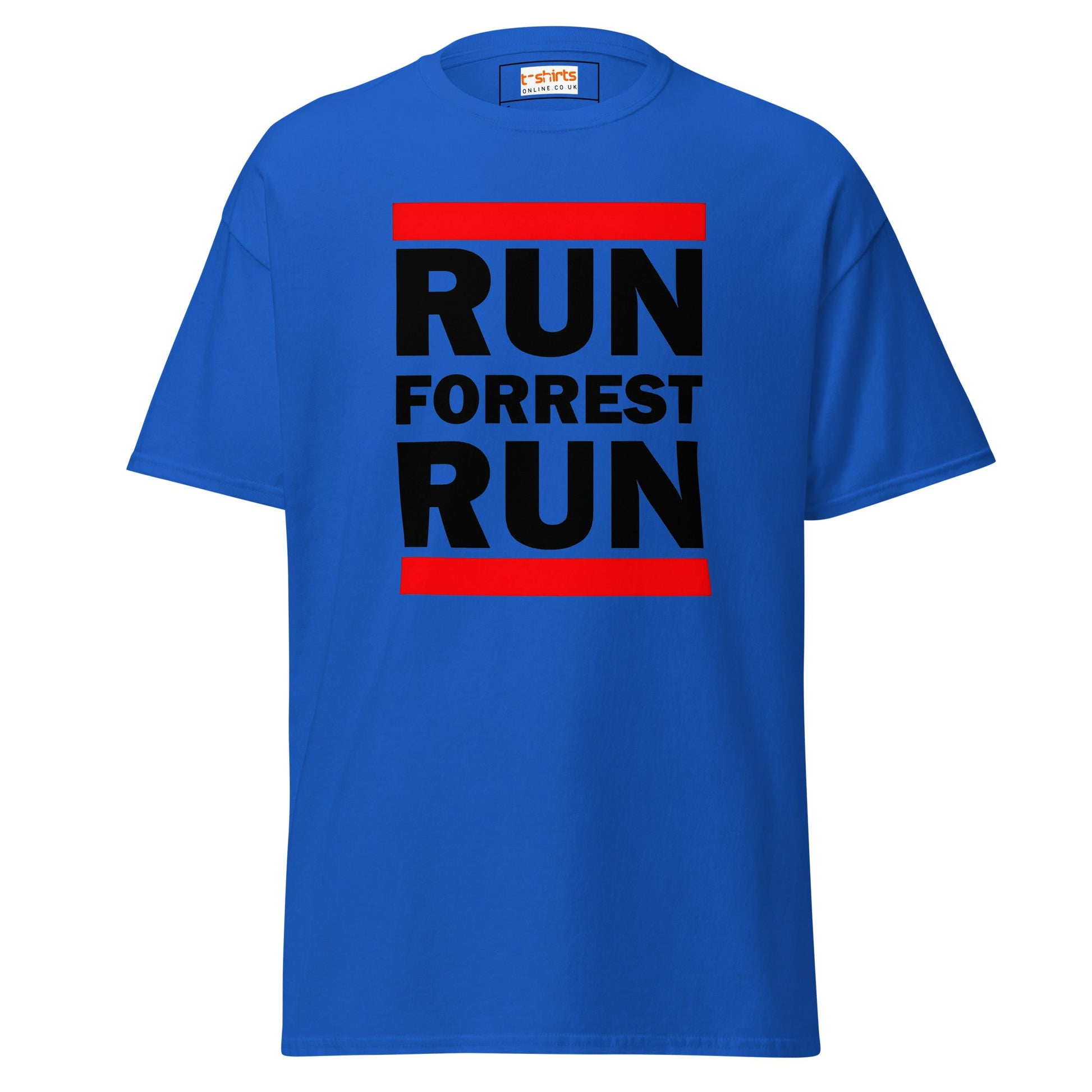 Run Forrest Run T-Shirt | Bold Movie Tee - Royal - T-Shirts Online