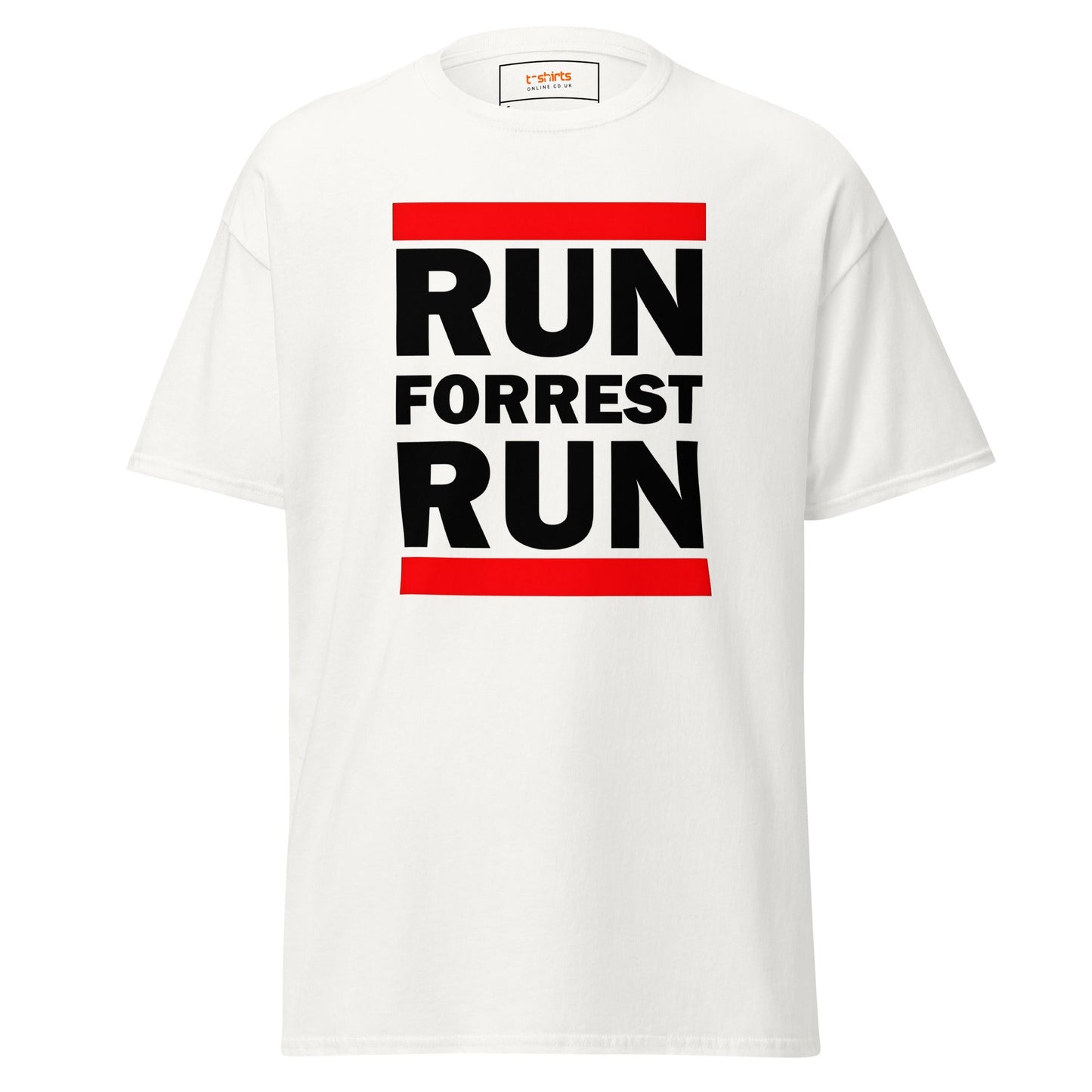 Run Forrest Run T-Shirt | Bold Movie Tee - White - T-Shirts Online