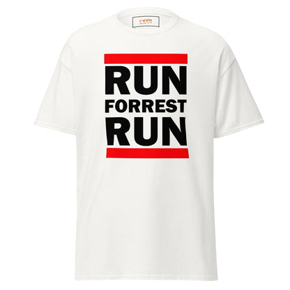 Run Forrest Run T-Shirt | Bold Movie Tee - White - T-Shirts Online