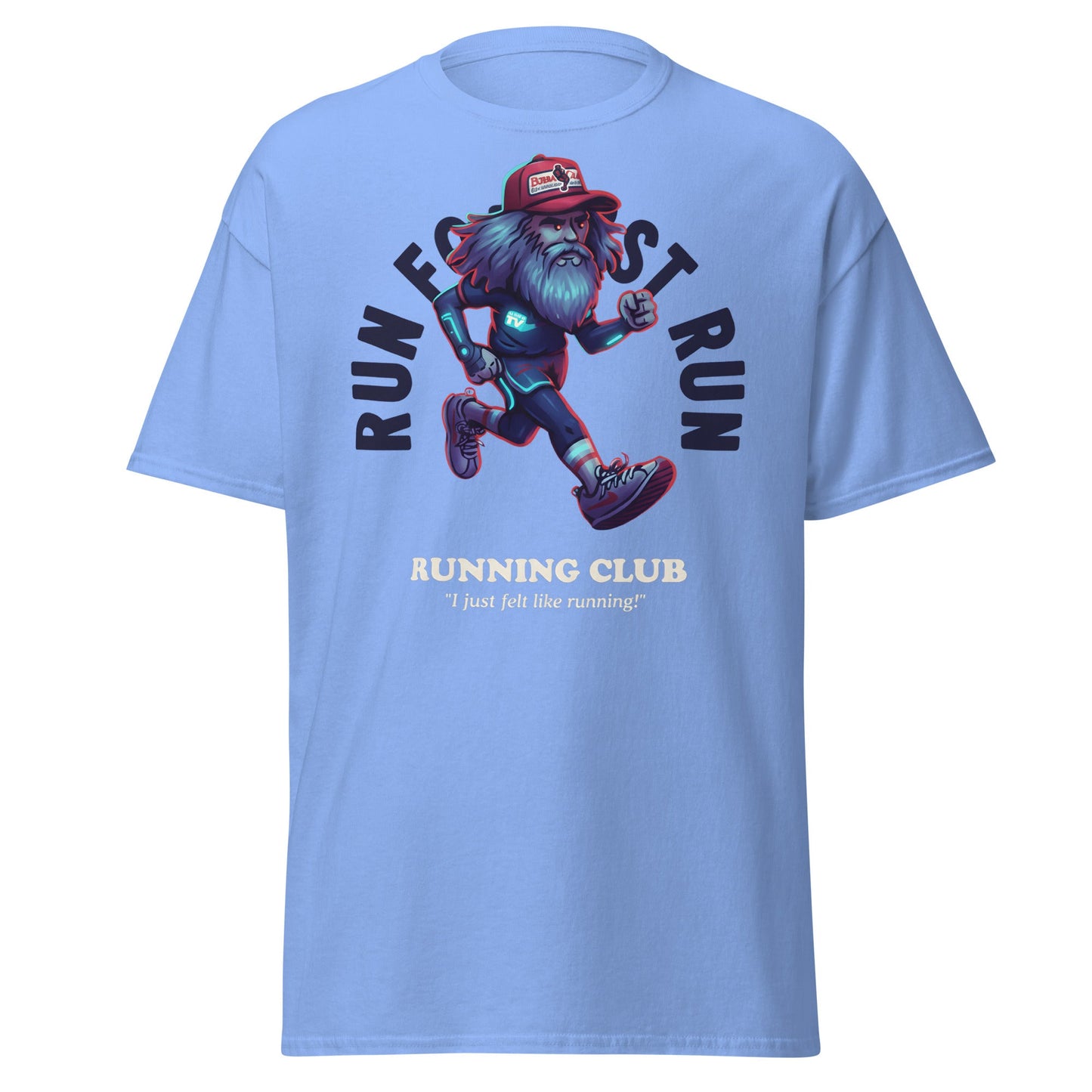 Run Forrest Running Club T-Shirt - Carolina Blue - T-Shirts Online