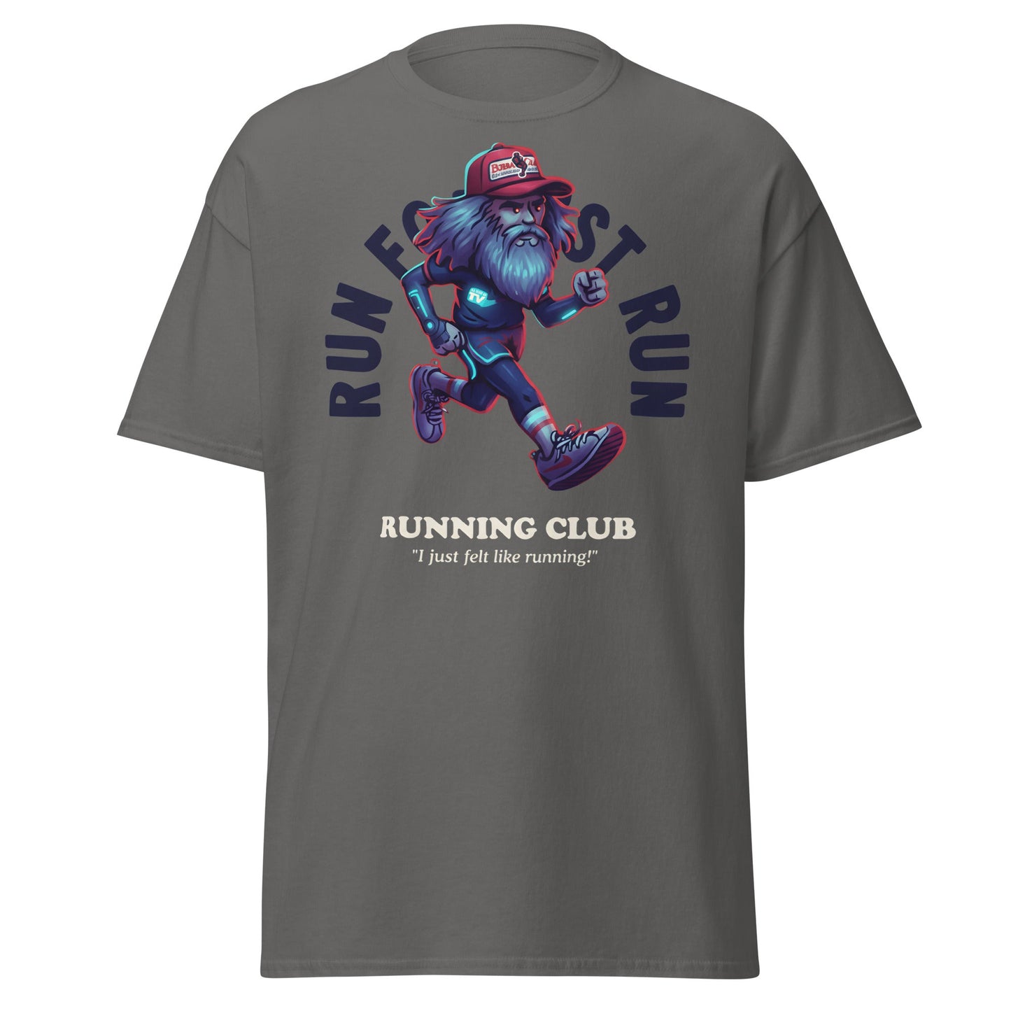 Run Forrest Running Club T-Shirt - Charcoal - T-Shirts Online