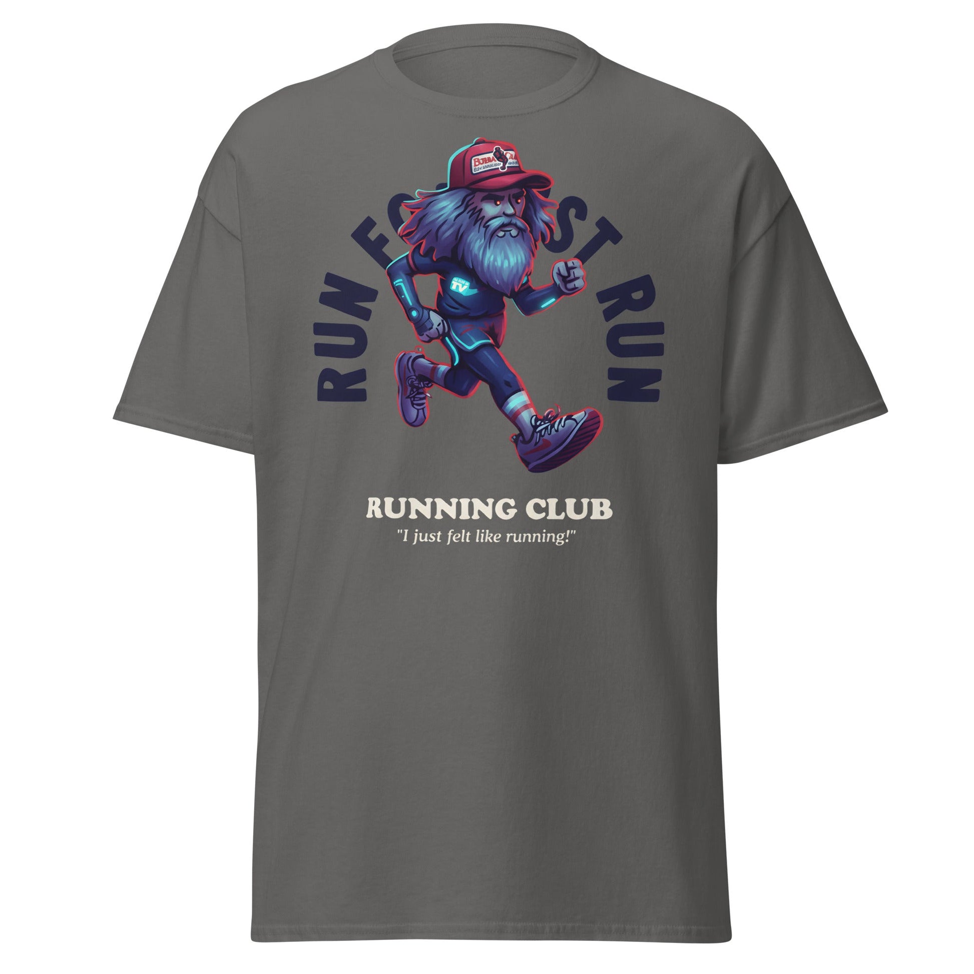 Run Forrest Running Club T-Shirt - Charcoal - T-Shirts Online