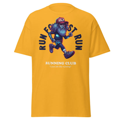 Run Forrest Running Club T-Shirt - Gold - T-Shirts Online