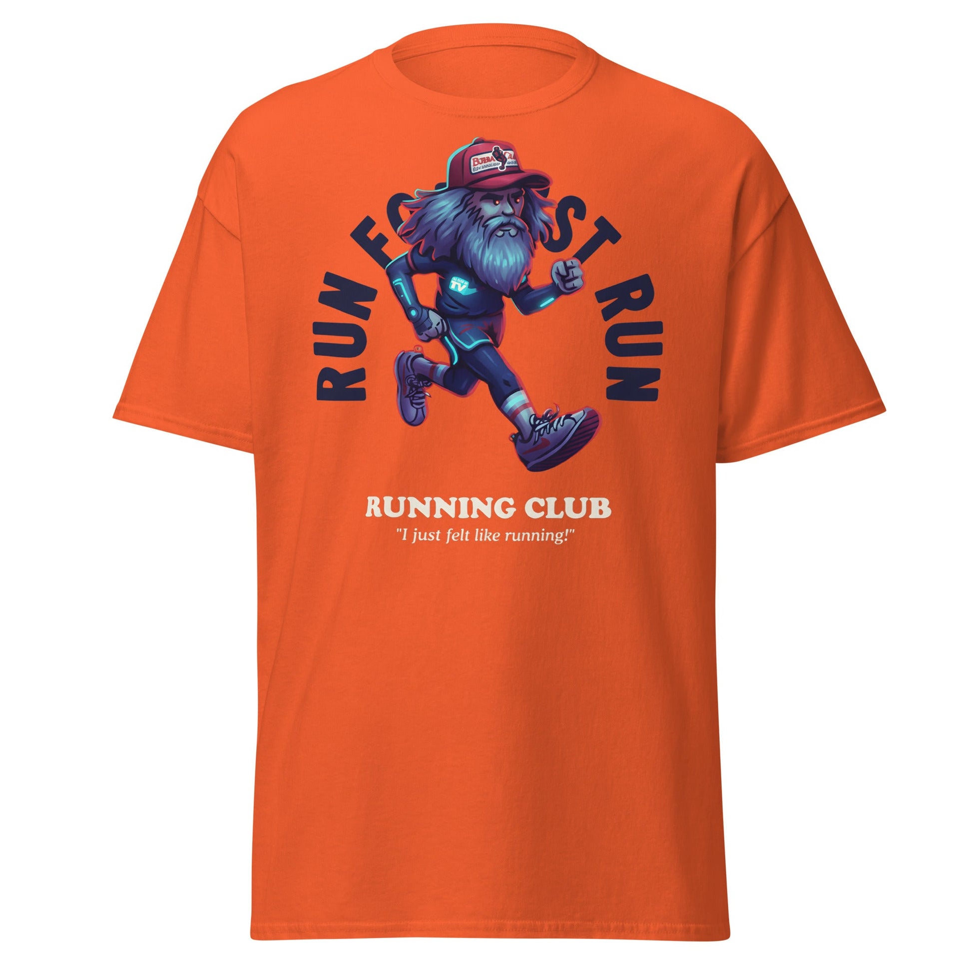 Run Forrest Running Club T-Shirt - Orange - T-Shirts Online
