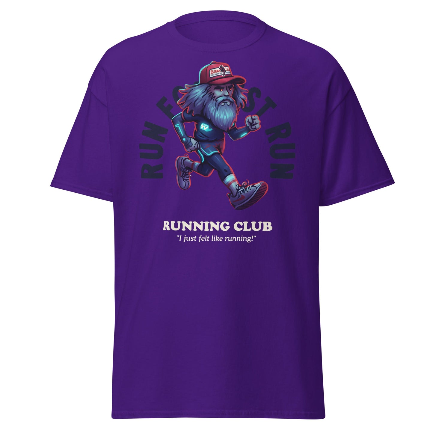 Run Forrest Running Club T-Shirt - Purple - T-Shirts Online