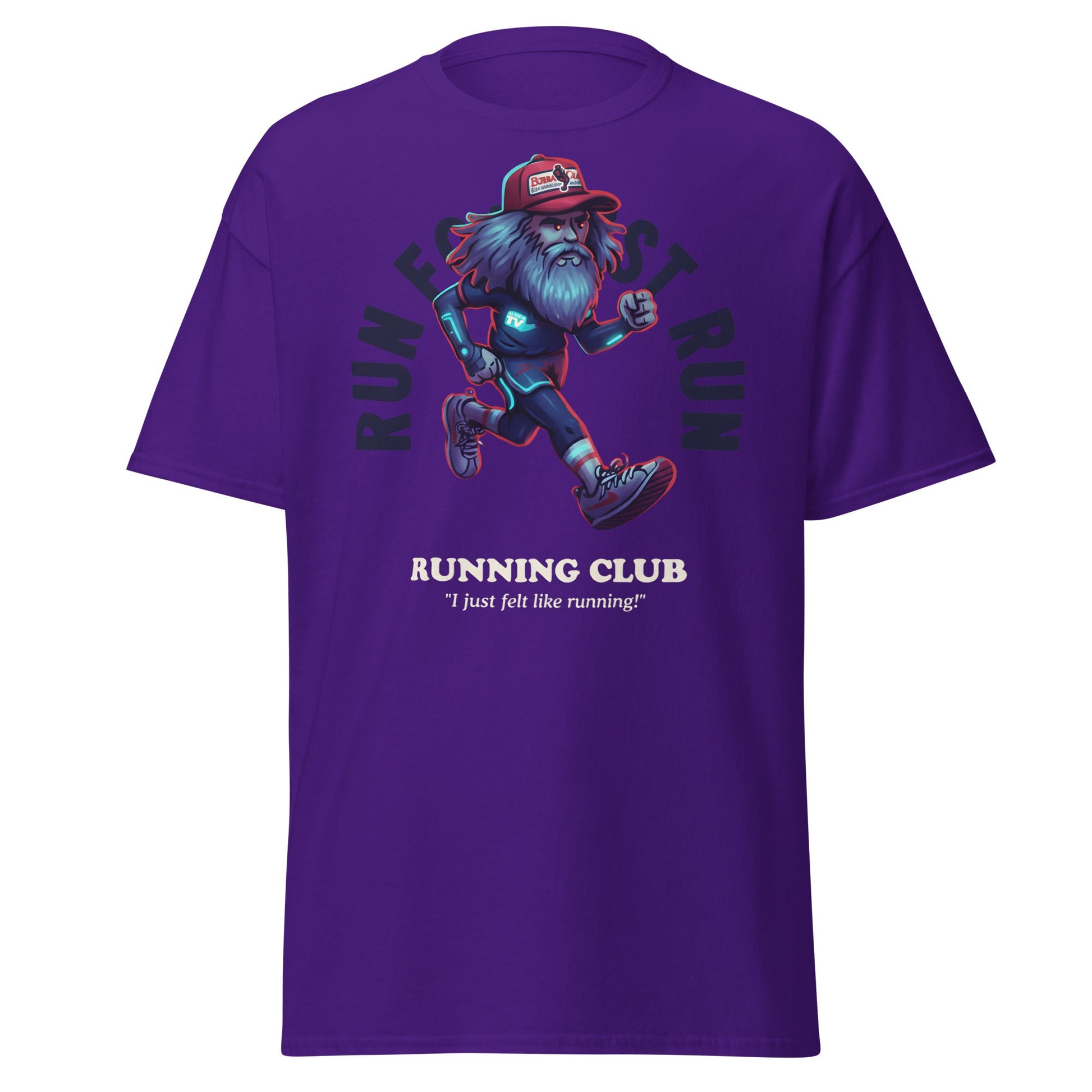Run Forrest Running Club T-Shirt - Purple - T-Shirts Online