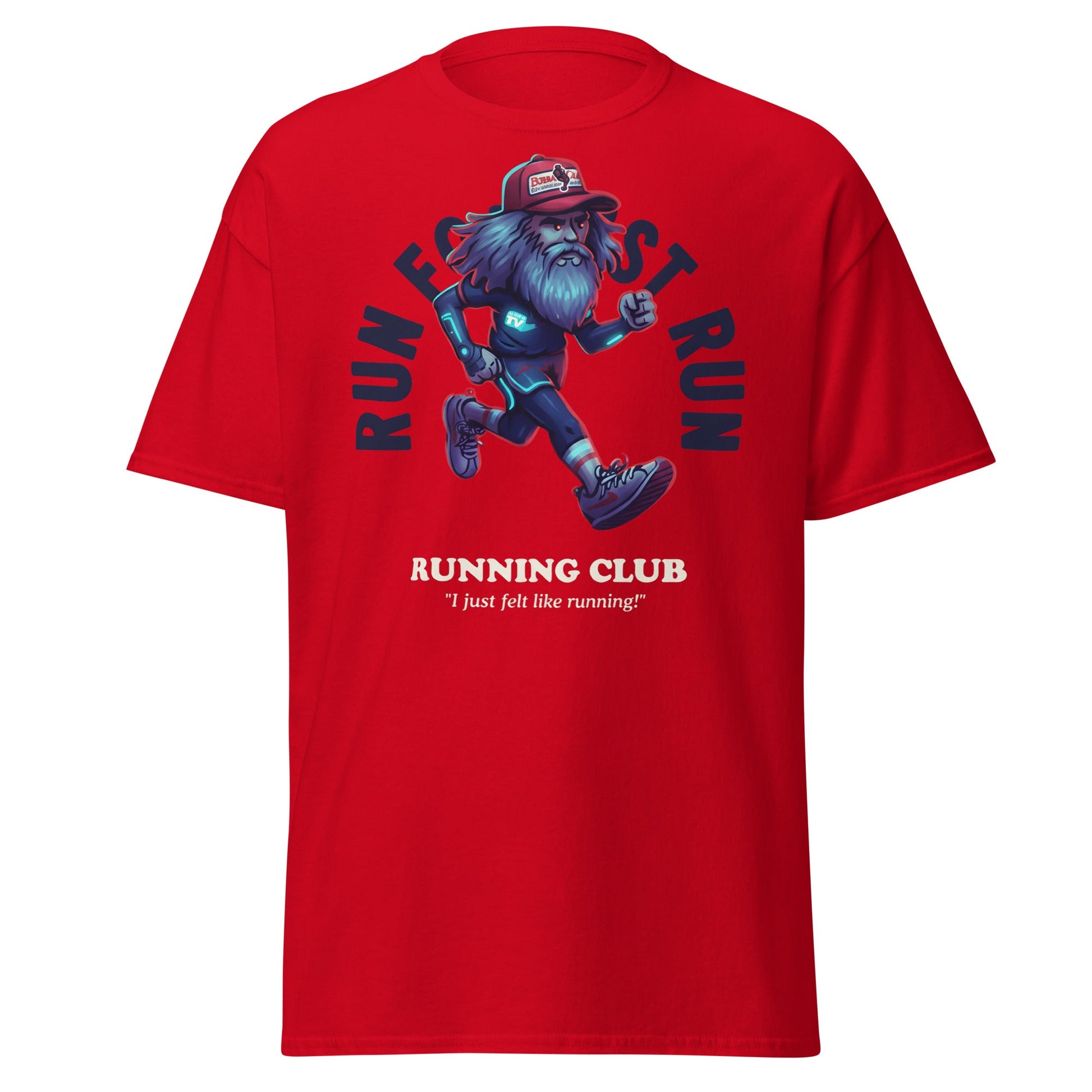 Run Forrest Running Club T-Shirt - Red - T-Shirts Online
