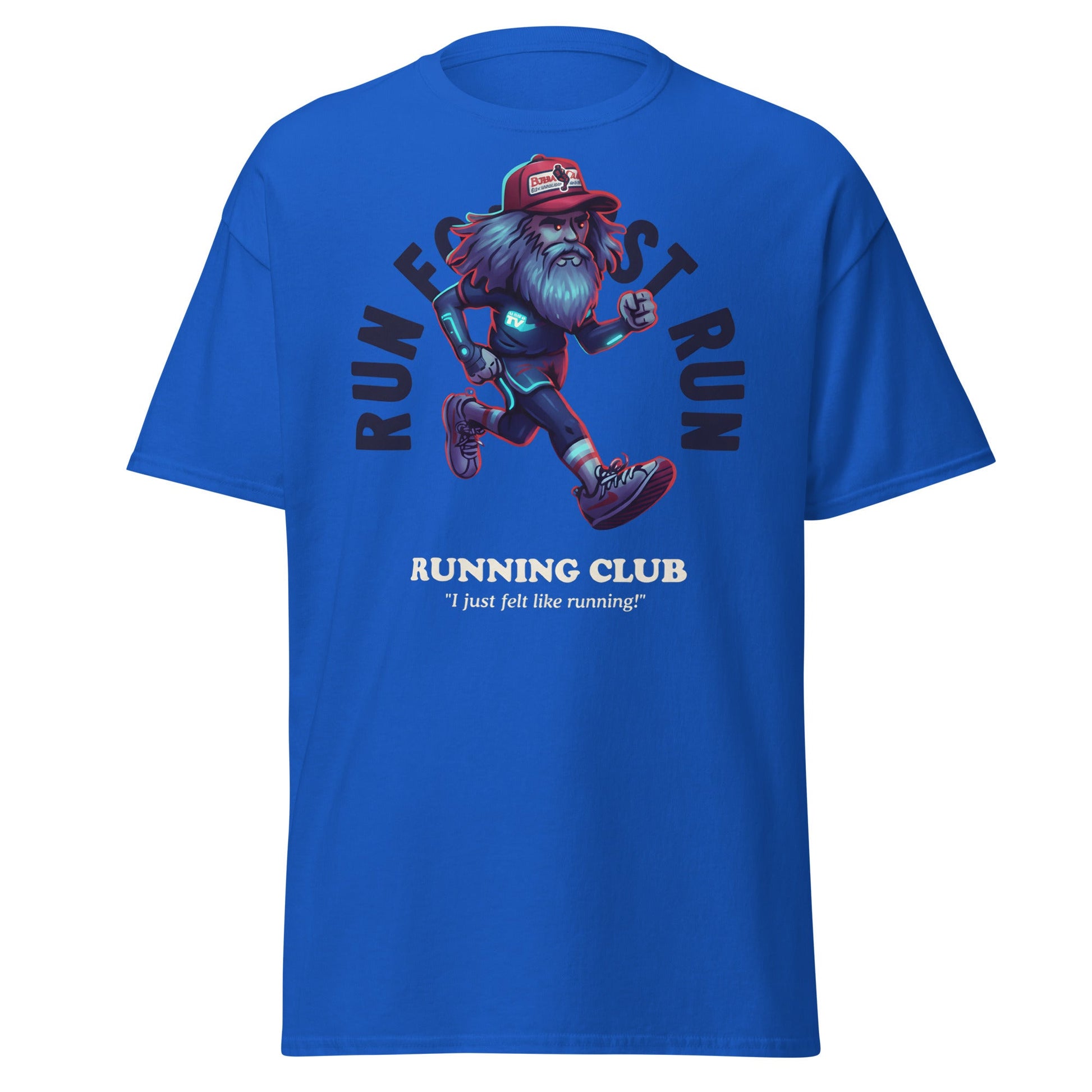 Run Forrest Running Club T-Shirt - Royal - T-Shirts Online