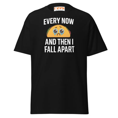 Sad Taco Funny Pun T-Shirt – Crying Taco Meme Tee - Black - T-Shirts Online