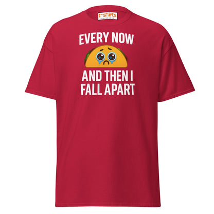 Sad Taco Funny Pun T-Shirt – Crying Taco Meme Tee - Cardinal - T-Shirts Online
