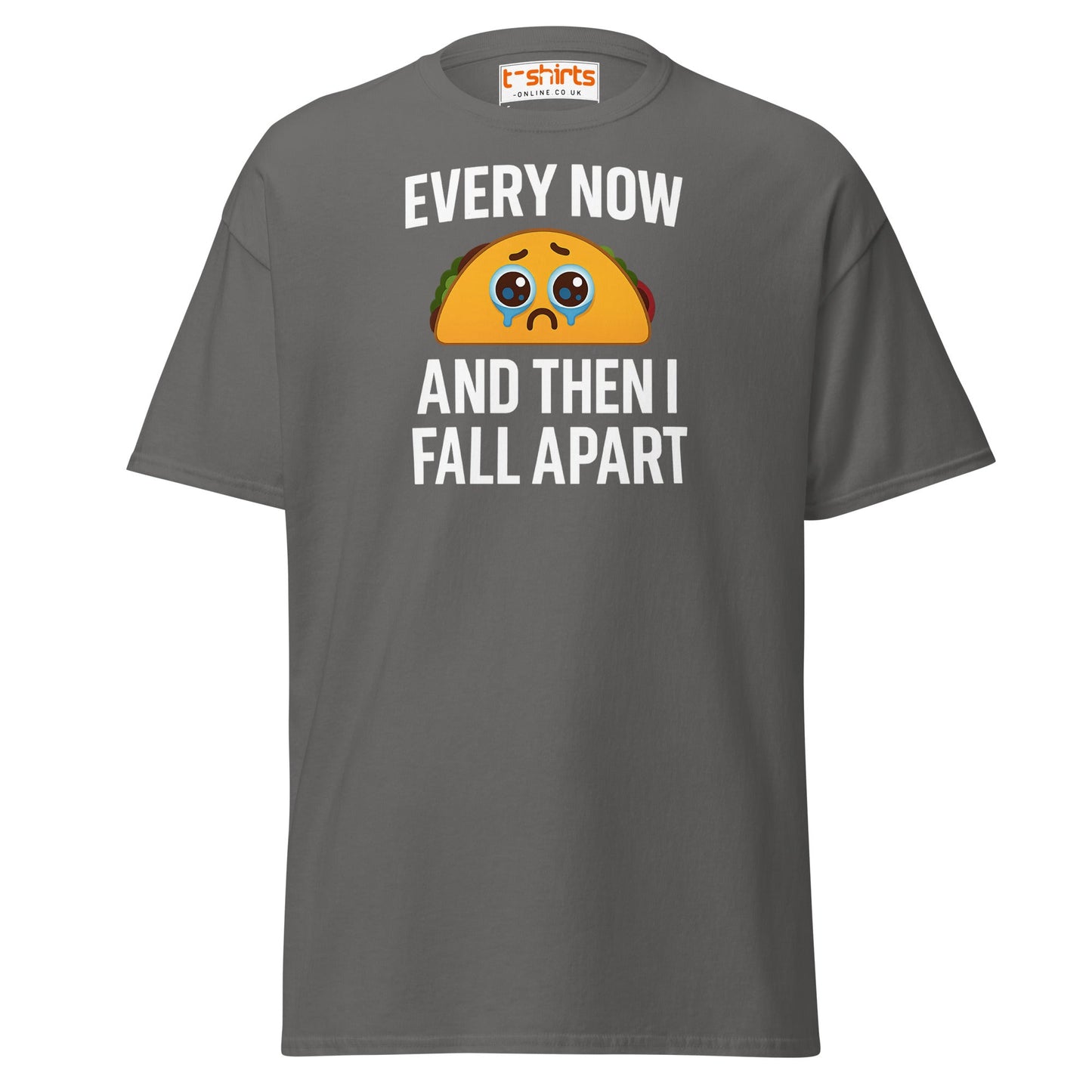Sad Taco Funny Pun T-Shirt – Crying Taco Meme Tee - Charcoal - T-Shirts Online