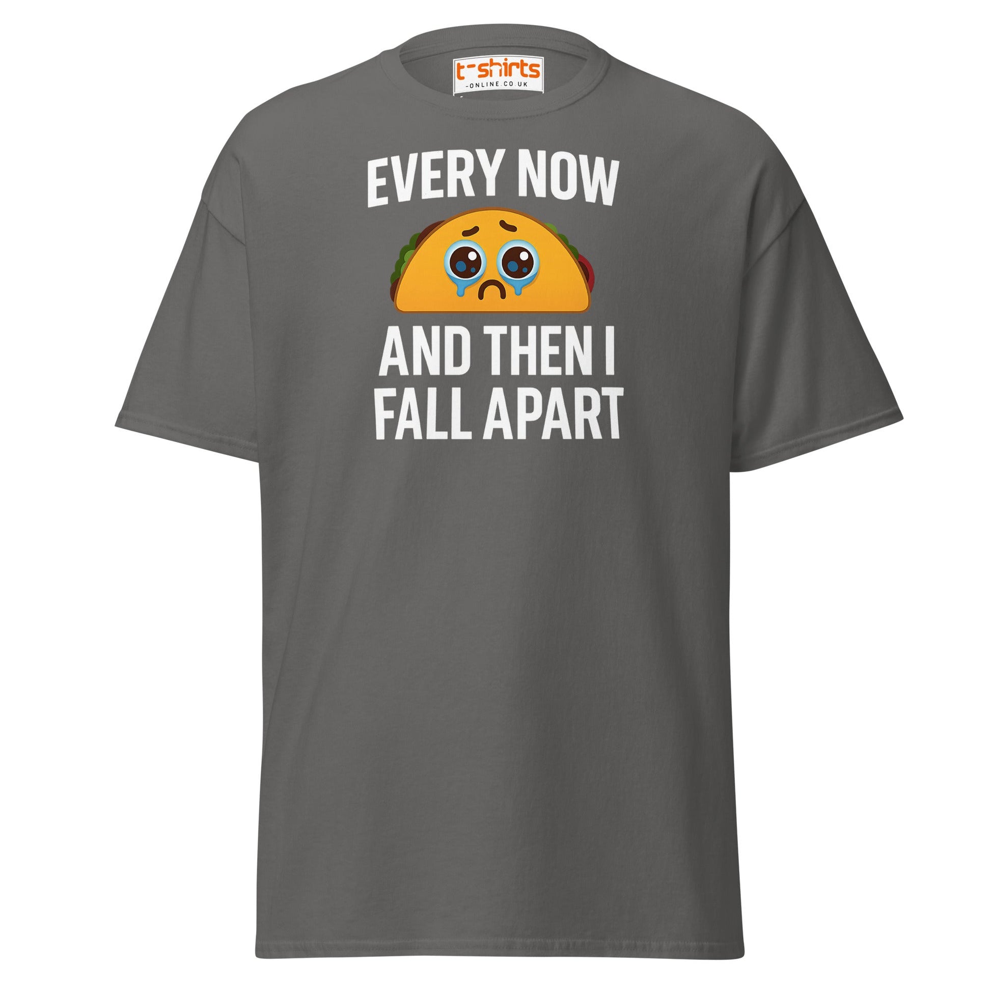 Sad Taco Funny Pun T-Shirt – Crying Taco Meme Tee - Charcoal - T-Shirts Online