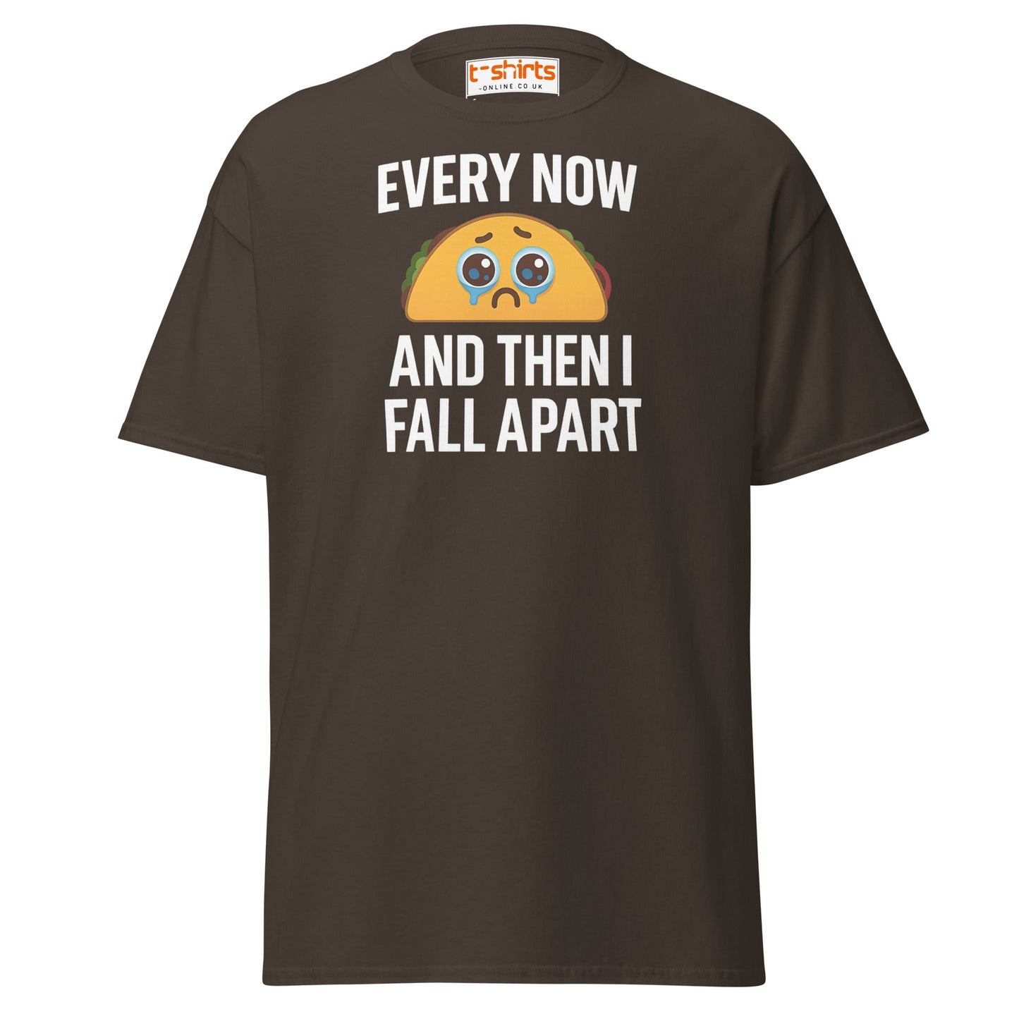 Sad Taco Funny Pun T-Shirt – Crying Taco Meme Tee - Dark Chocolate - T-Shirts Online