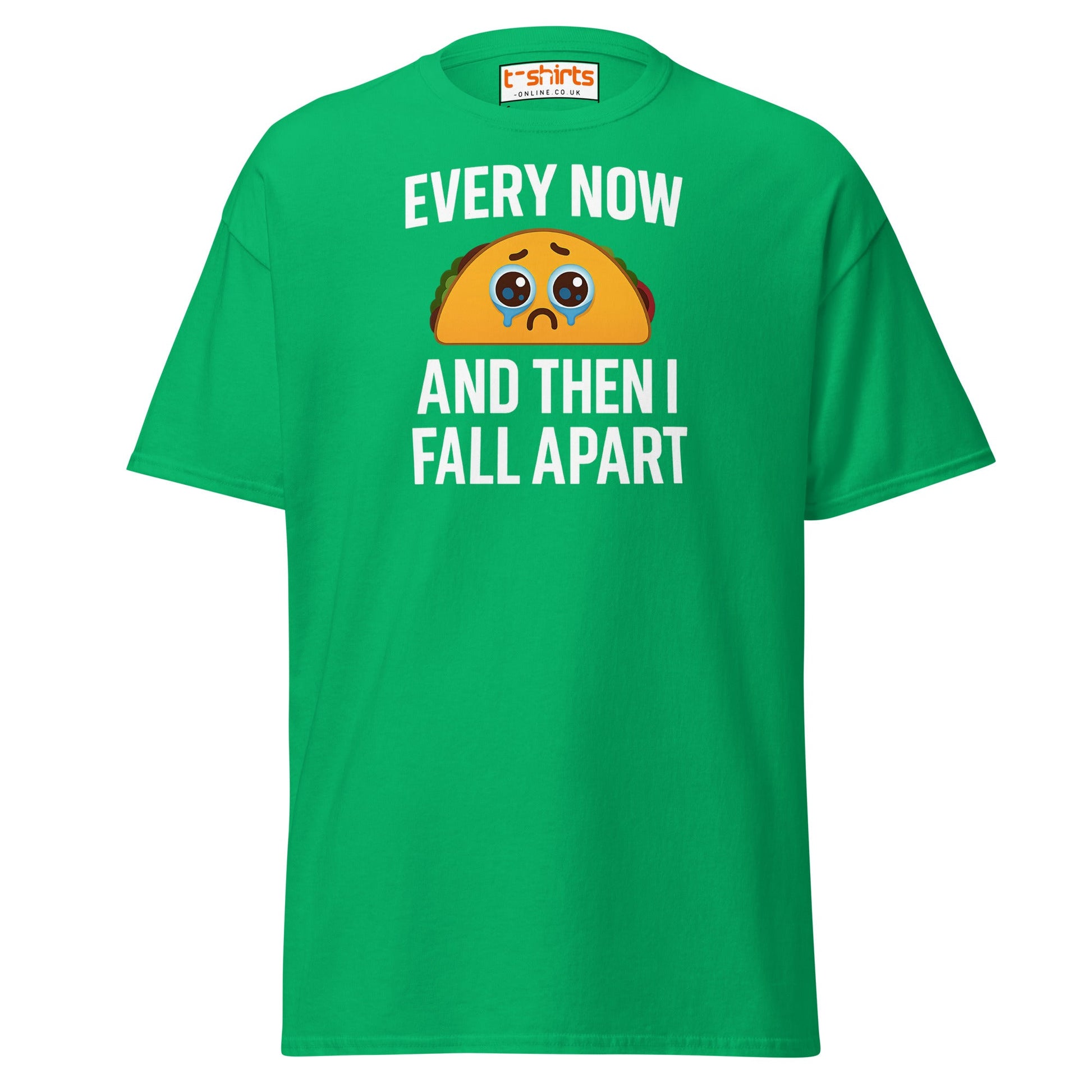 Sad Taco Funny Pun T-Shirt – Crying Taco Meme Tee - Irish Green - T-Shirts Online