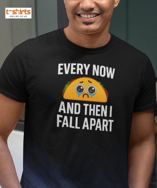 Sad Taco Funny Pun T-Shirt – Crying Taco Meme Tee - Maroon - T-Shirts Online
