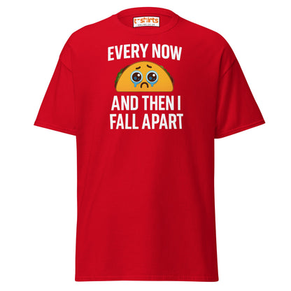 Sad Taco Funny Pun T-Shirt – Crying Taco Meme Tee - Red - T-Shirts Online