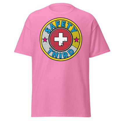 Safety Third T-Shirt – Funny Safety First Parody Tee - Azalea - T-Shirts Online