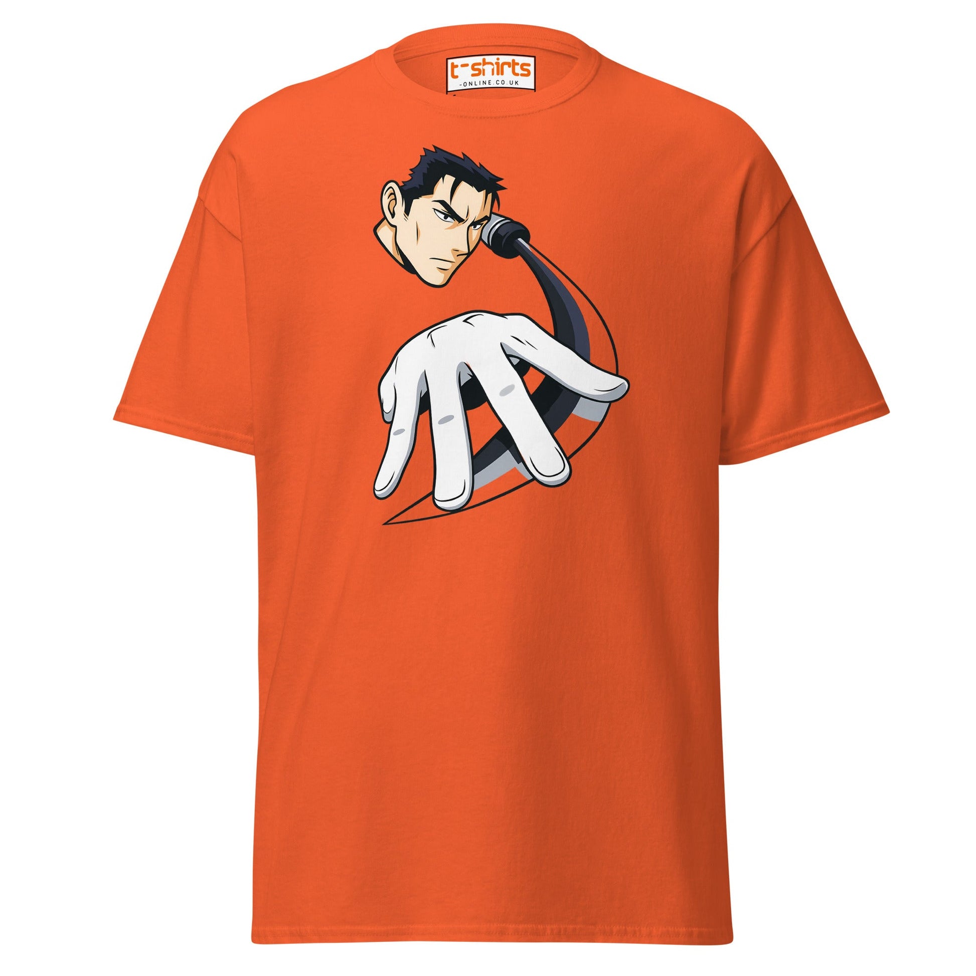 Samurai X Anime T-Shirt – Bold Warrior Graphic Tee - Orange - T-Shirts Online