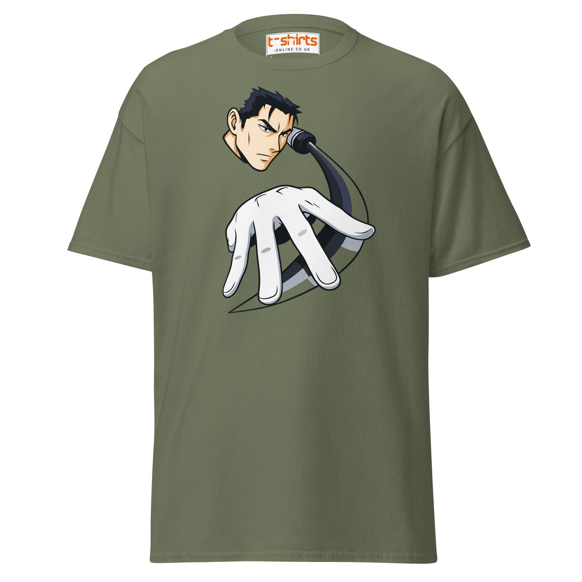 Samurai X Anime T-Shirt - Military Green - T-Shirts Online