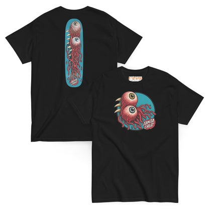 Santa Cruz Eyeball Tentacle Graphic T-Shirt - Black - T-Shirts Online