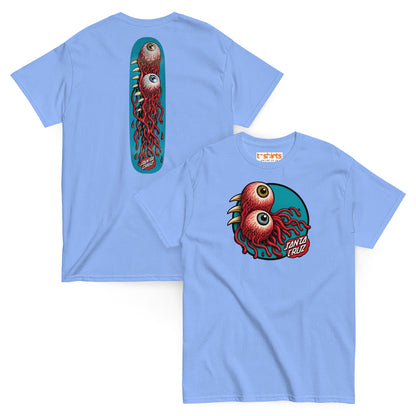 Santa Cruz Eyeball Tentacle Graphic T-Shirt - Carolina Blue - T-Shirts Online