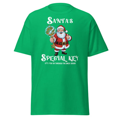 Santa's Special Key T-Shirt - Back Door Christmas Tee - Irish Green - T-Shirts Online