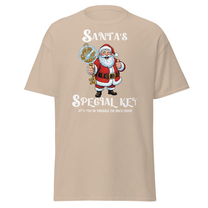 Santa's Special Key T-Shirt - Back Door Christmas Tee - Sand - T-Shirts Online