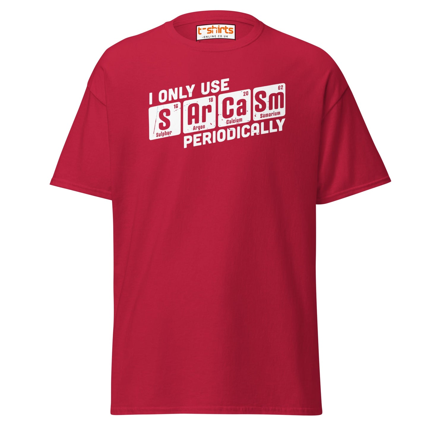 Sarcasm Periodically T-Shirt | Funny Science Humor Tee - Cardinal - T-Shirts Online
